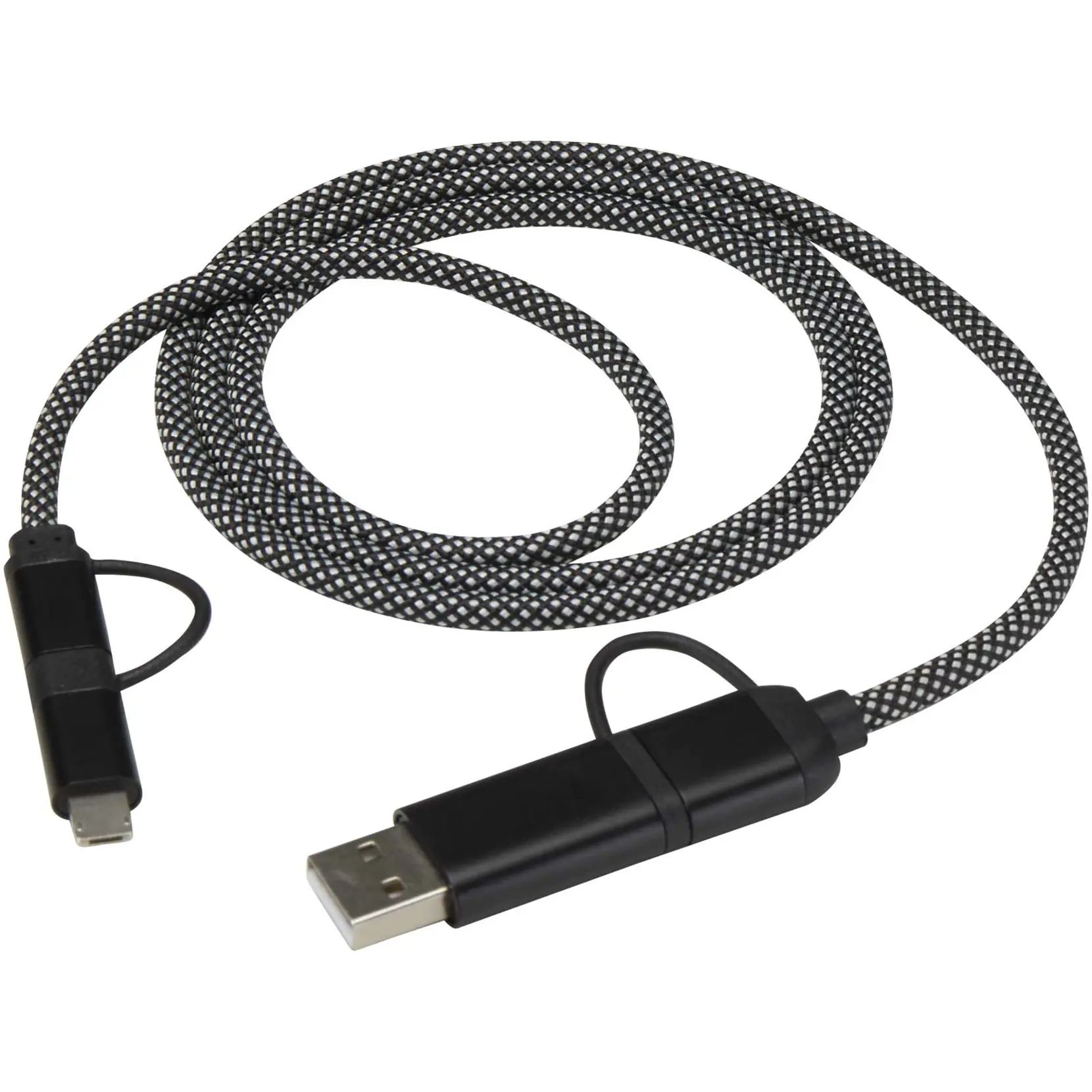 Bild på SMART 65 W 100 cm magnetisk 5-i-1-laddningskabel i RCS-återvunna material Bild på SMART 65 W 100 cm magnetisk 5-i-1-laddningskabel i RCS-återvunna material