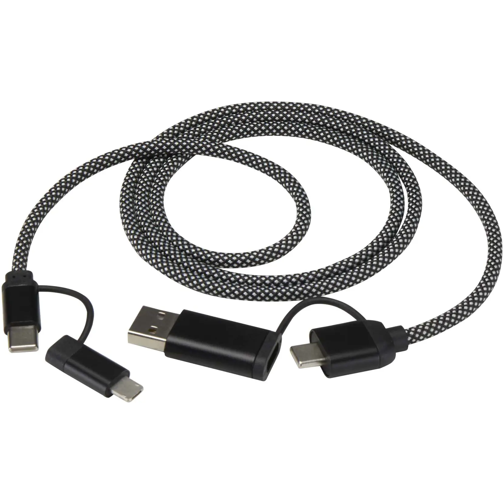 Bild på SMART 65 W 100 cm magnetisk 5-i-1-laddningskabel i RCS-återvunna material Bild på SMART 65 W 100 cm magnetisk 5-i-1-laddningskabel i RCS-återvunna material