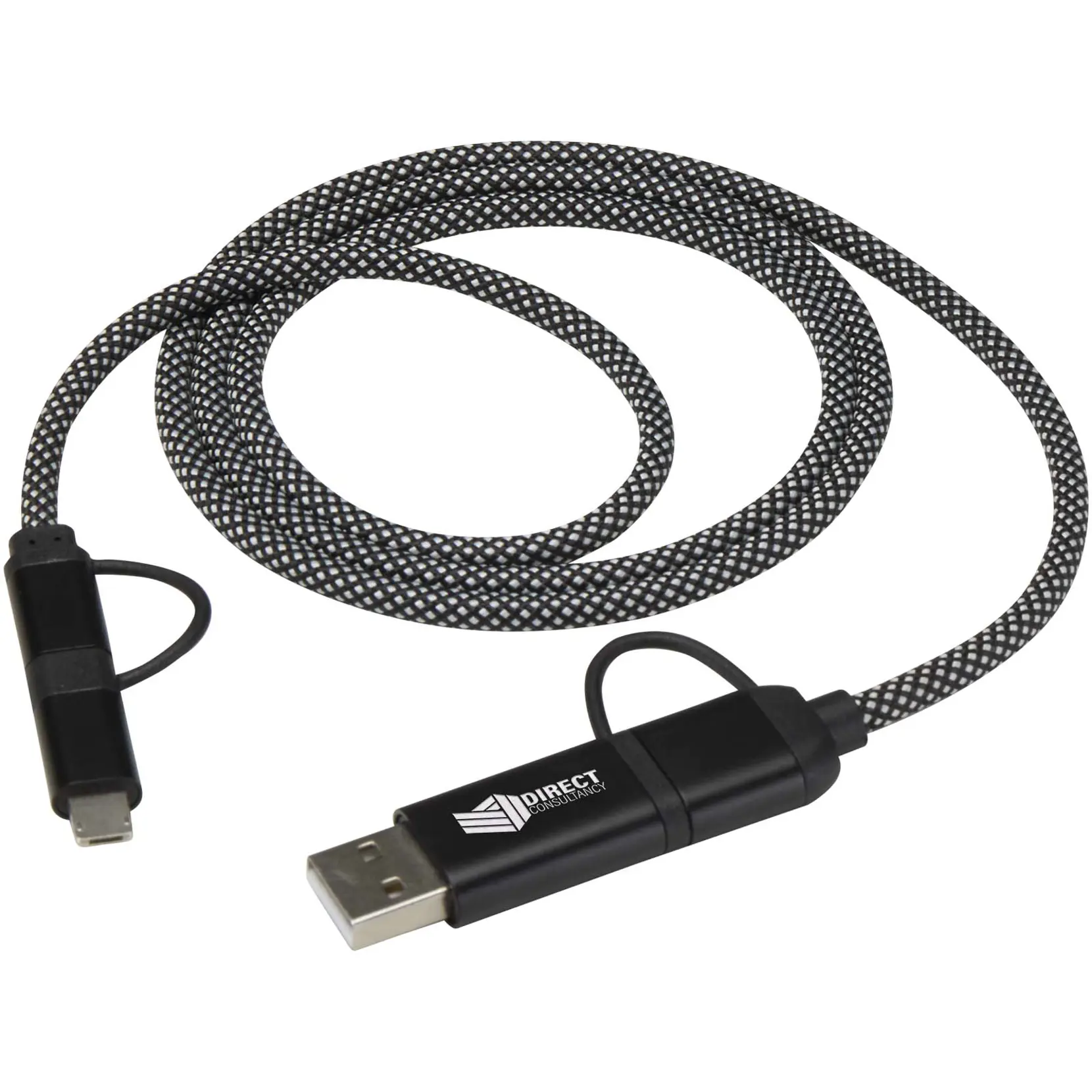 Bild på SMART 65 W 100 cm magnetisk 5-i-1-laddningskabel i RCS-återvunna material Bild på SMART 65 W 100 cm magnetisk 5-i-1-laddningskabel i RCS-återvunna material