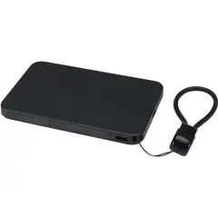 Bild på SMART 5000 mAh magnetisk powerbank av återvunnen plast med nyckelband