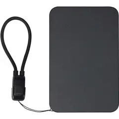 Bild på SMART 5000 mAh magnetisk powerbank av återvunnen plast med nyckelband