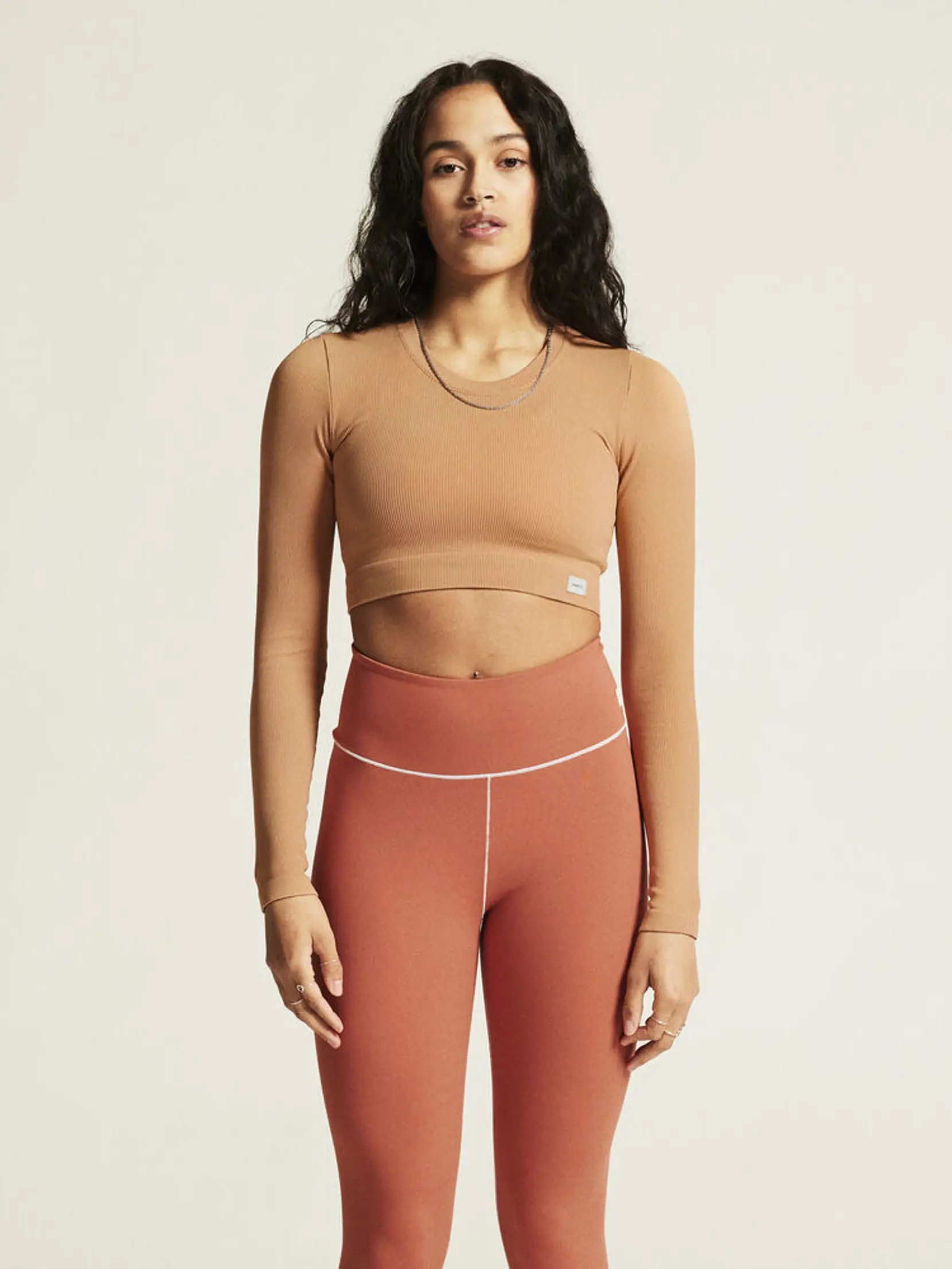 Bild på Collective Rib Cropped LS Top W Bild på Collective Rib Cropped LS Top W