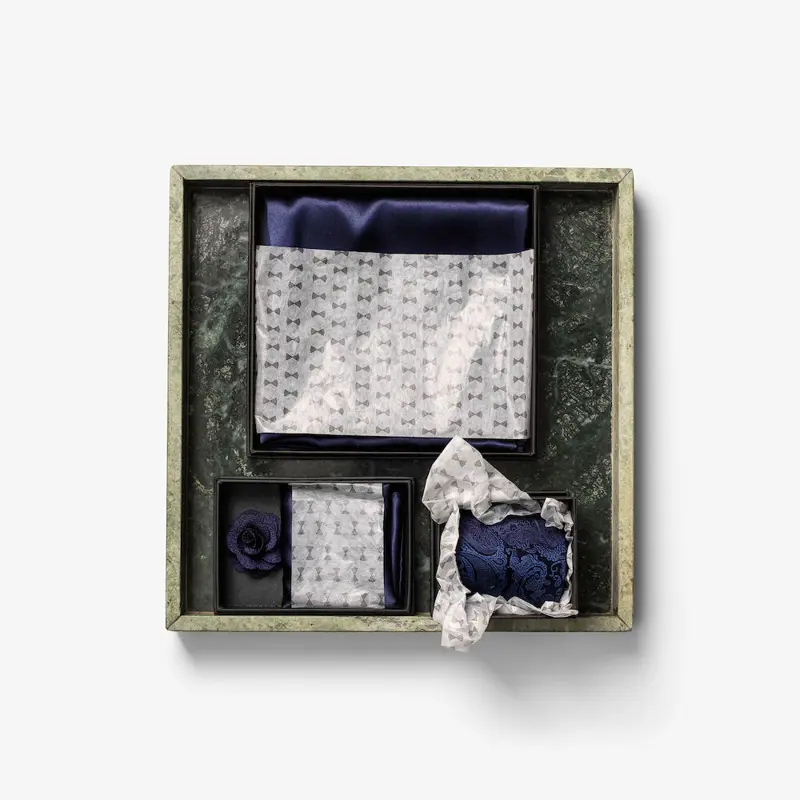Solid Paisley Tie With Giftbox