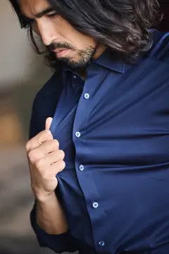 Bild på Indigo Bow 132 Knitted Shirt Slim M
