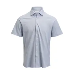 Bild på Indigo Bow 133 S/S Knitted Shirt Tailored Fit M