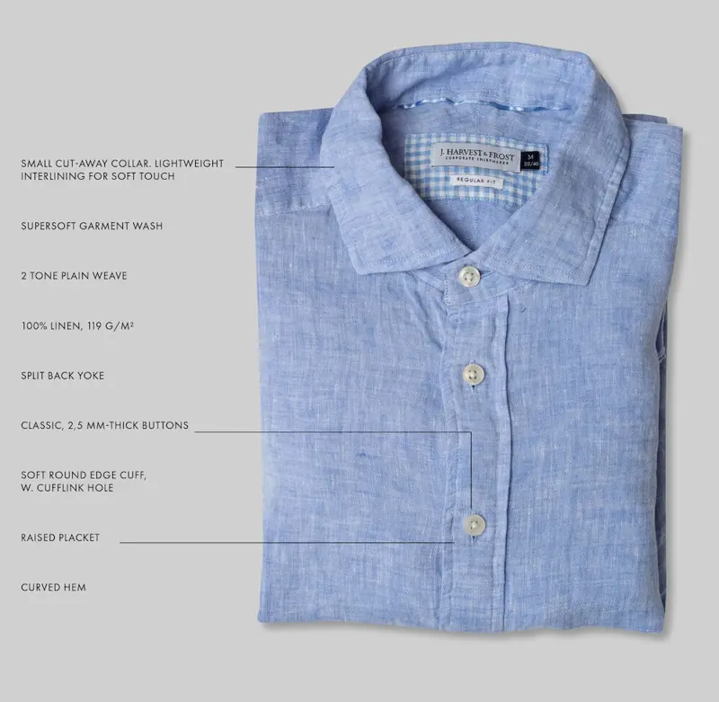 Bild på Indigo Bow 33 Linnen Shirt Regular Fit M