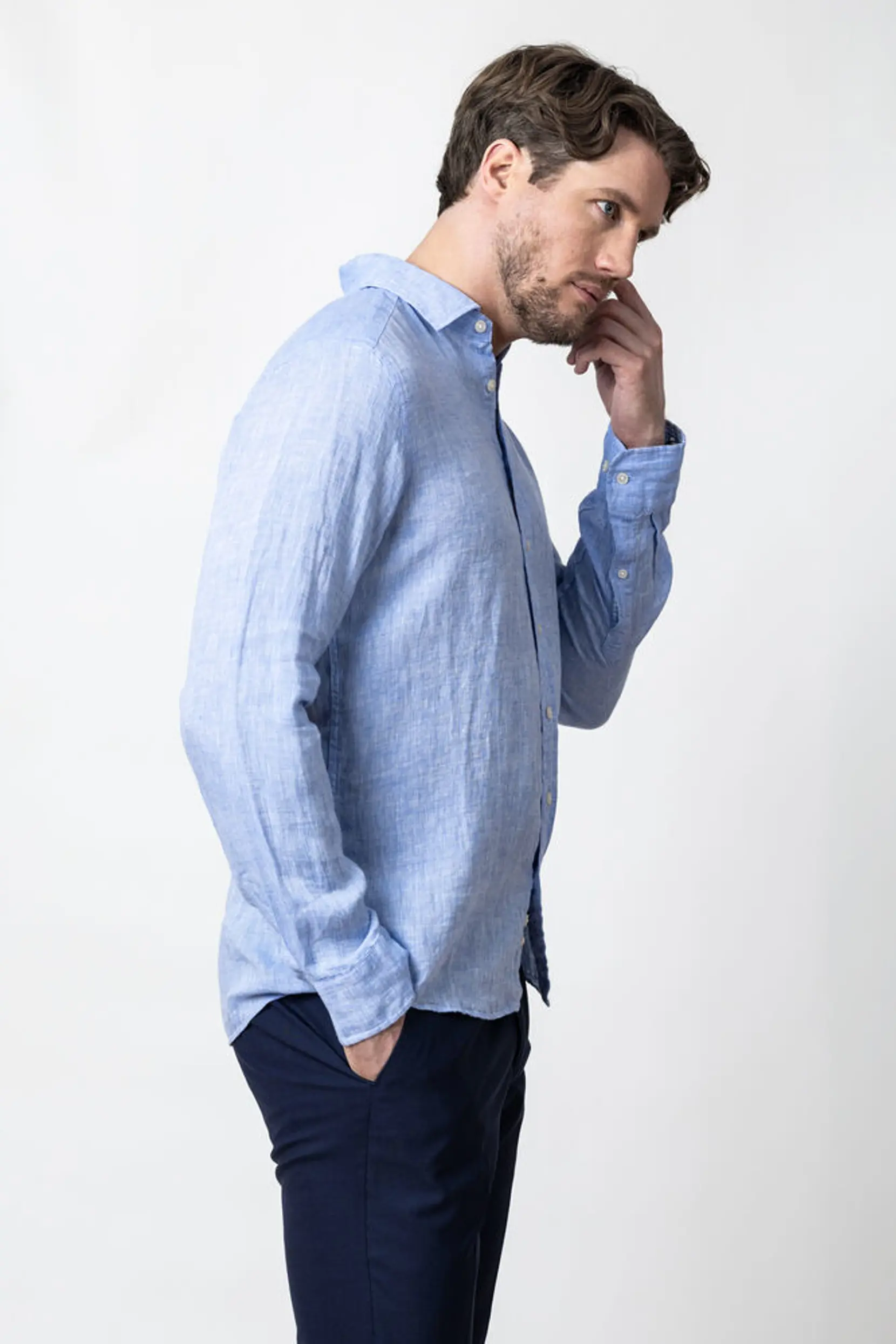 Bild på Indigo Bow 33 Linnen Shirt Regular Fit M