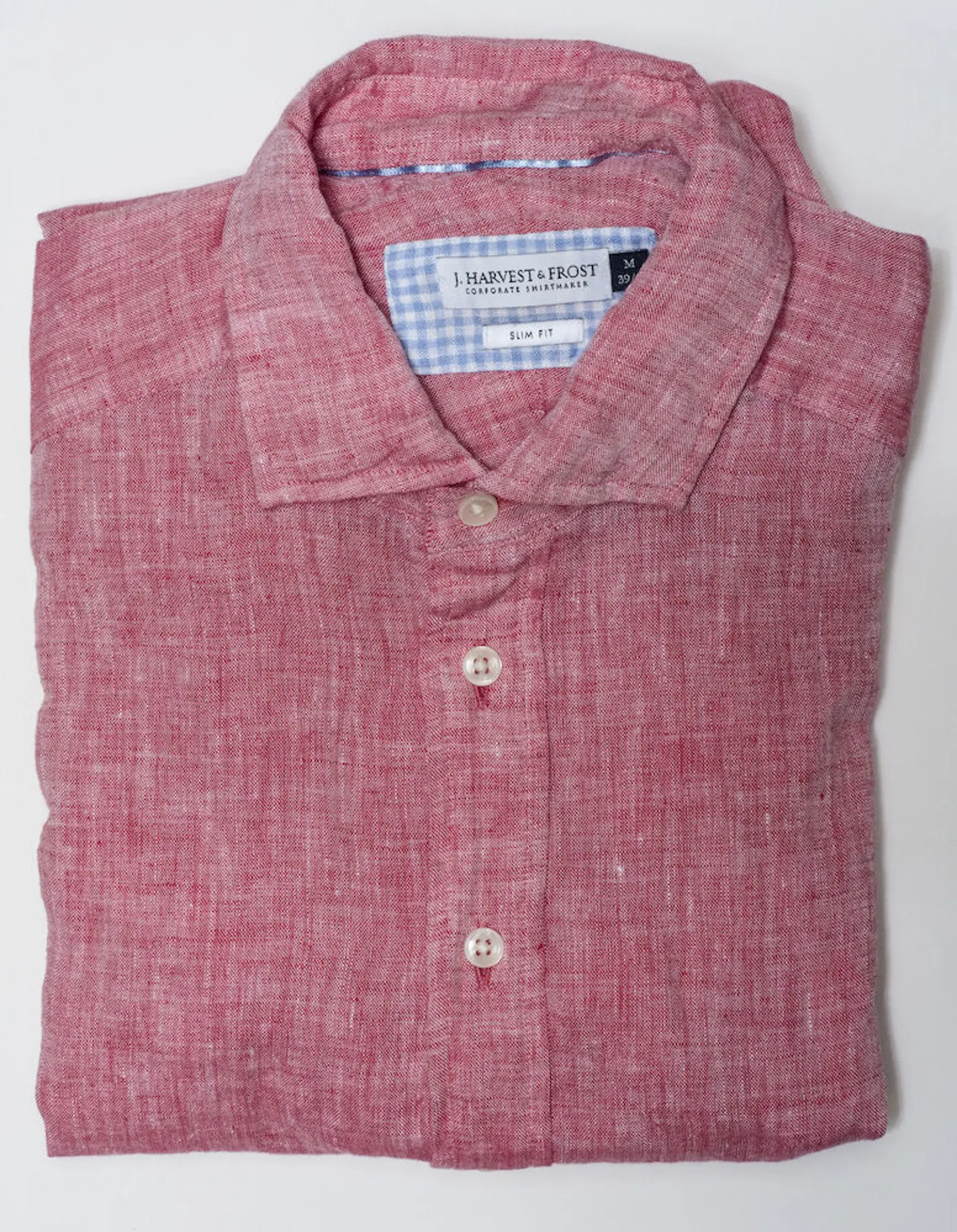Bild på Indigo Bow 33 Linnen Shirt Slim Fit M Bild på Indigo Bow 33 Linnen Shirt Slim Fit M