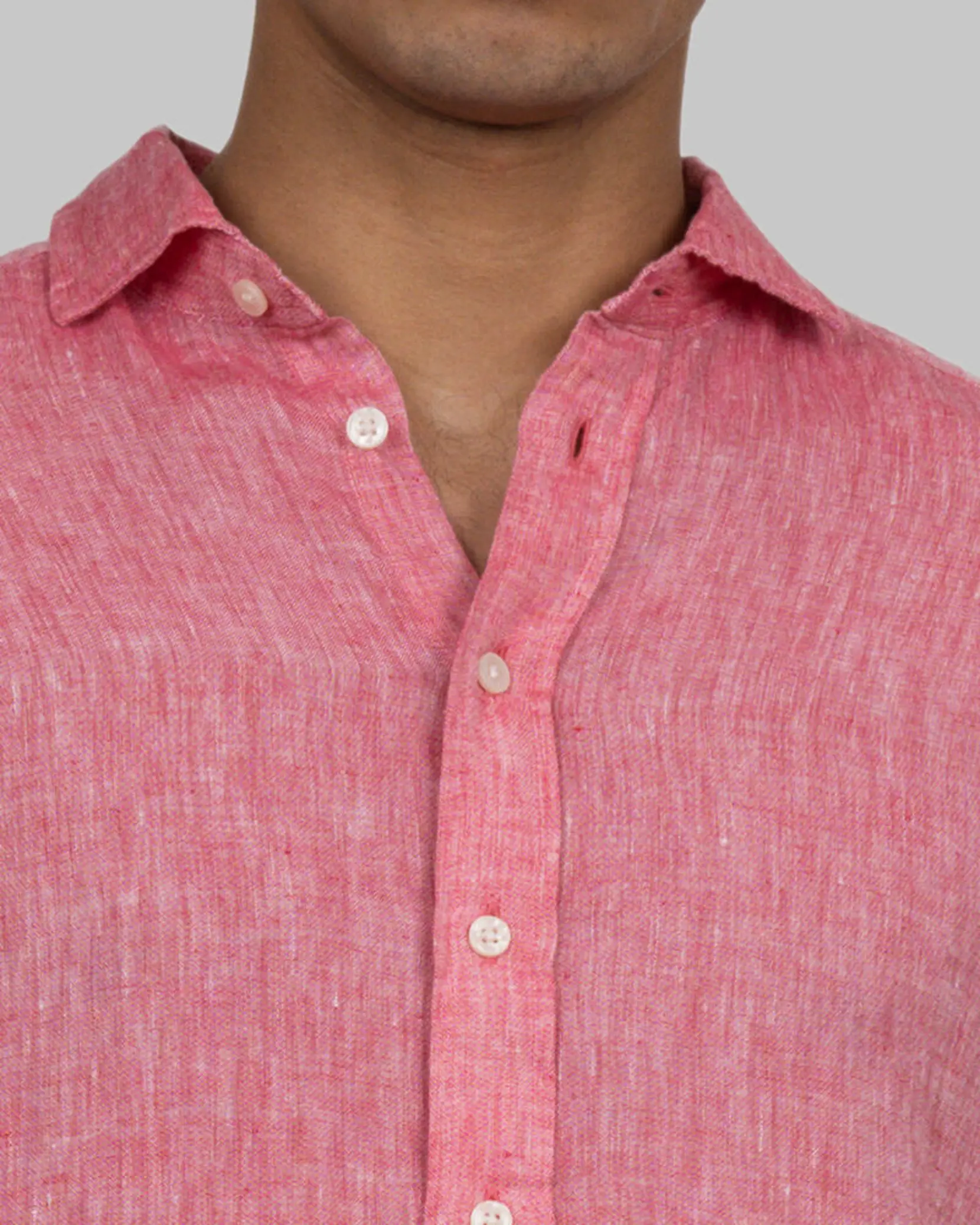 Bild på Indigo Bow 33 Linnen Shirt Slim Fit M Bild på Indigo Bow 33 Linnen Shirt Slim Fit M