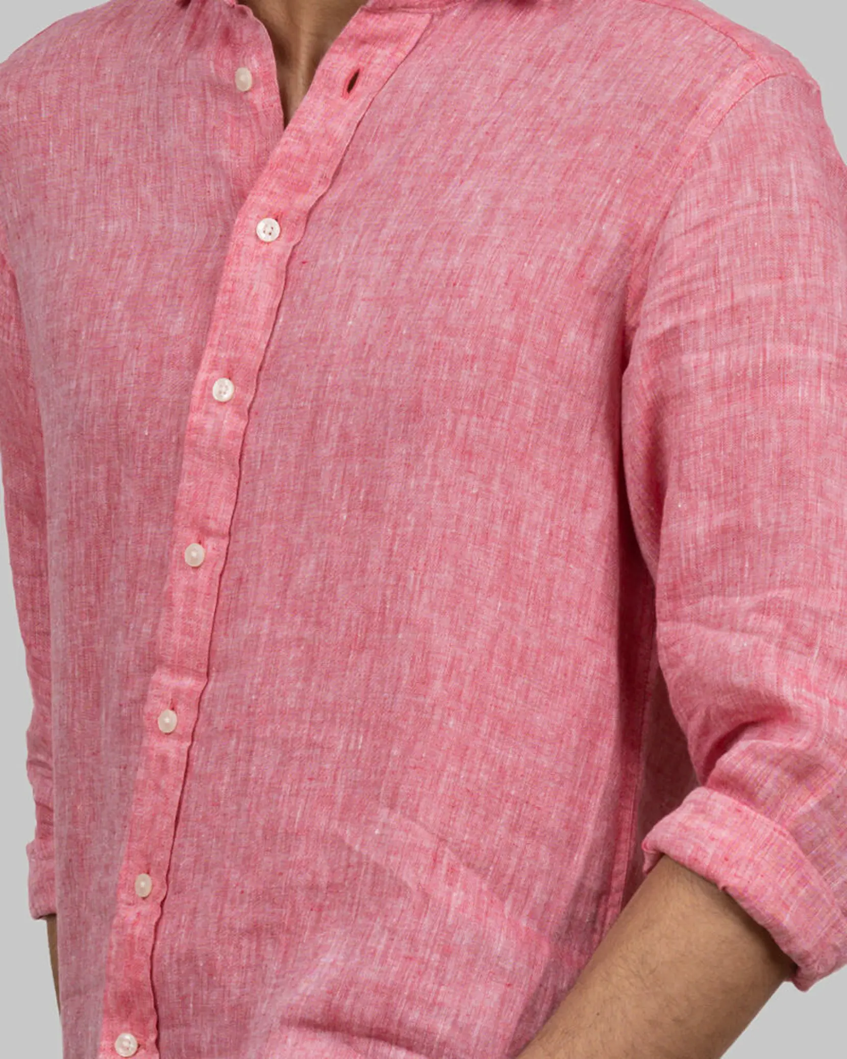 Bild på Indigo Bow 33 Linnen Shirt Slim Fit M Bild på Indigo Bow 33 Linnen Shirt Slim Fit M