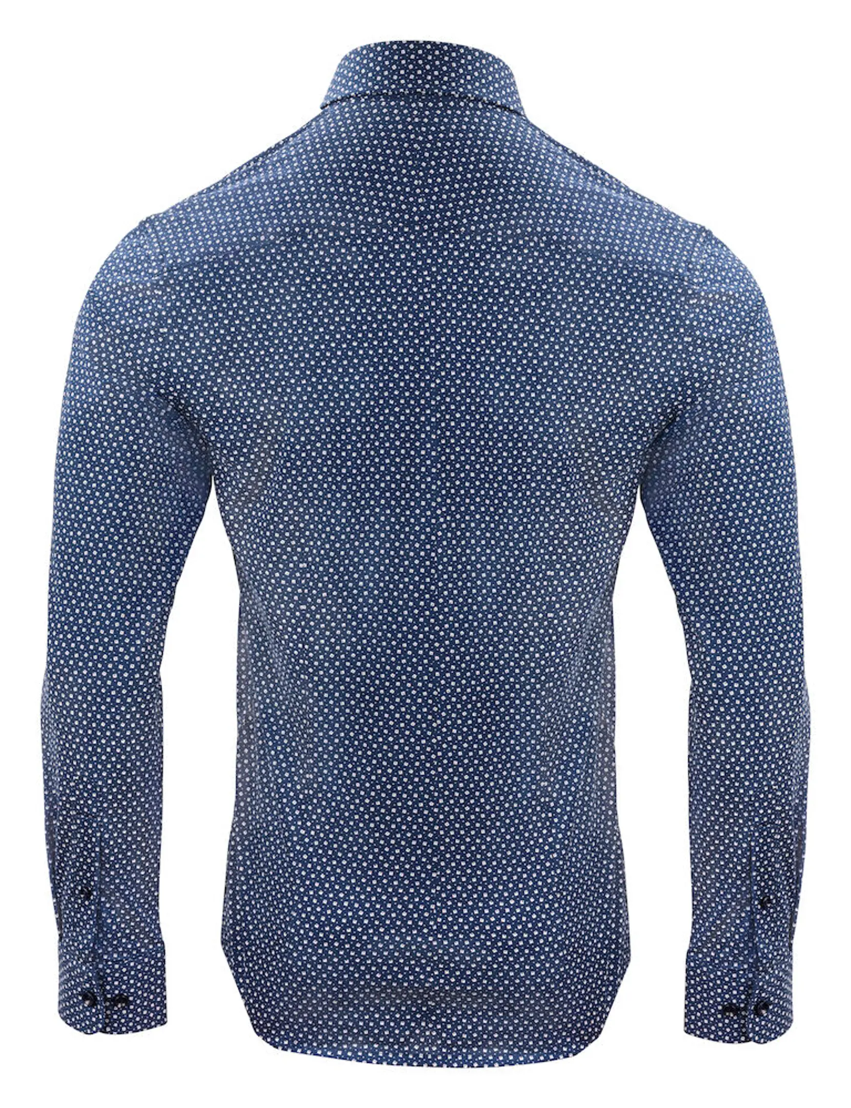 Bild på Indigo Bow 131 Knitted Shirt Slim Bild på Indigo Bow 131 Knitted Shirt Slim