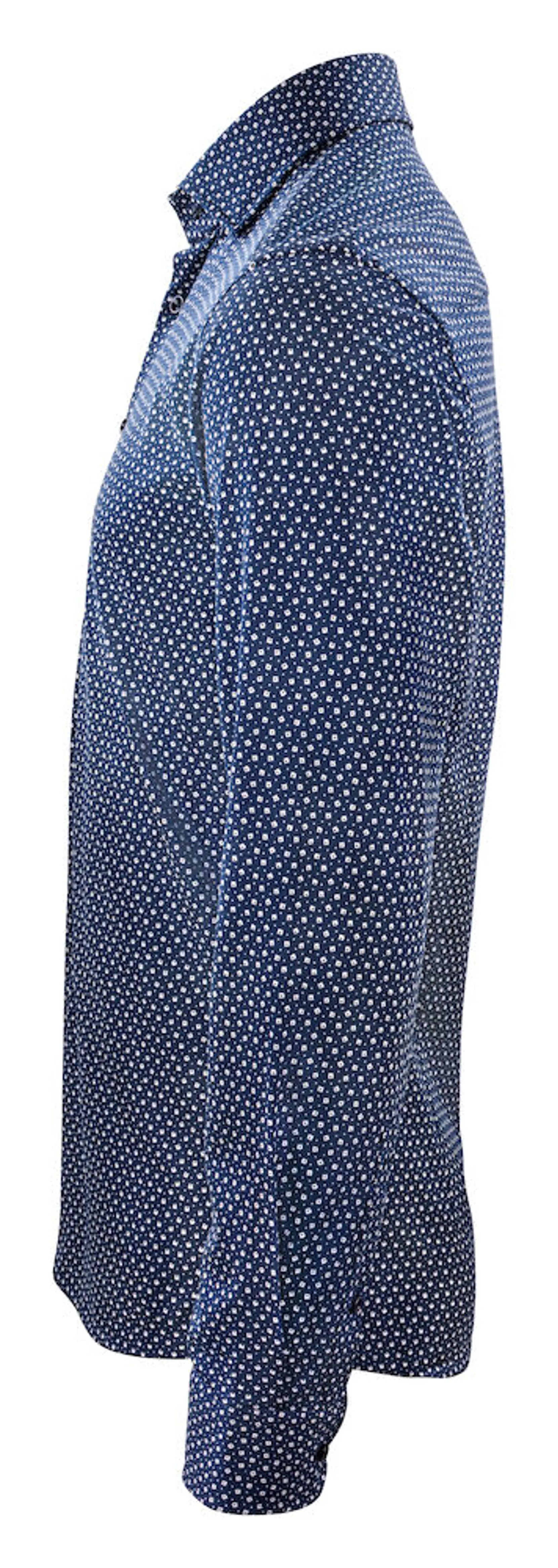 Bild på Indigo Bow 131 Knitted Shirt Slim Bild på Indigo Bow 131 Knitted Shirt Slim