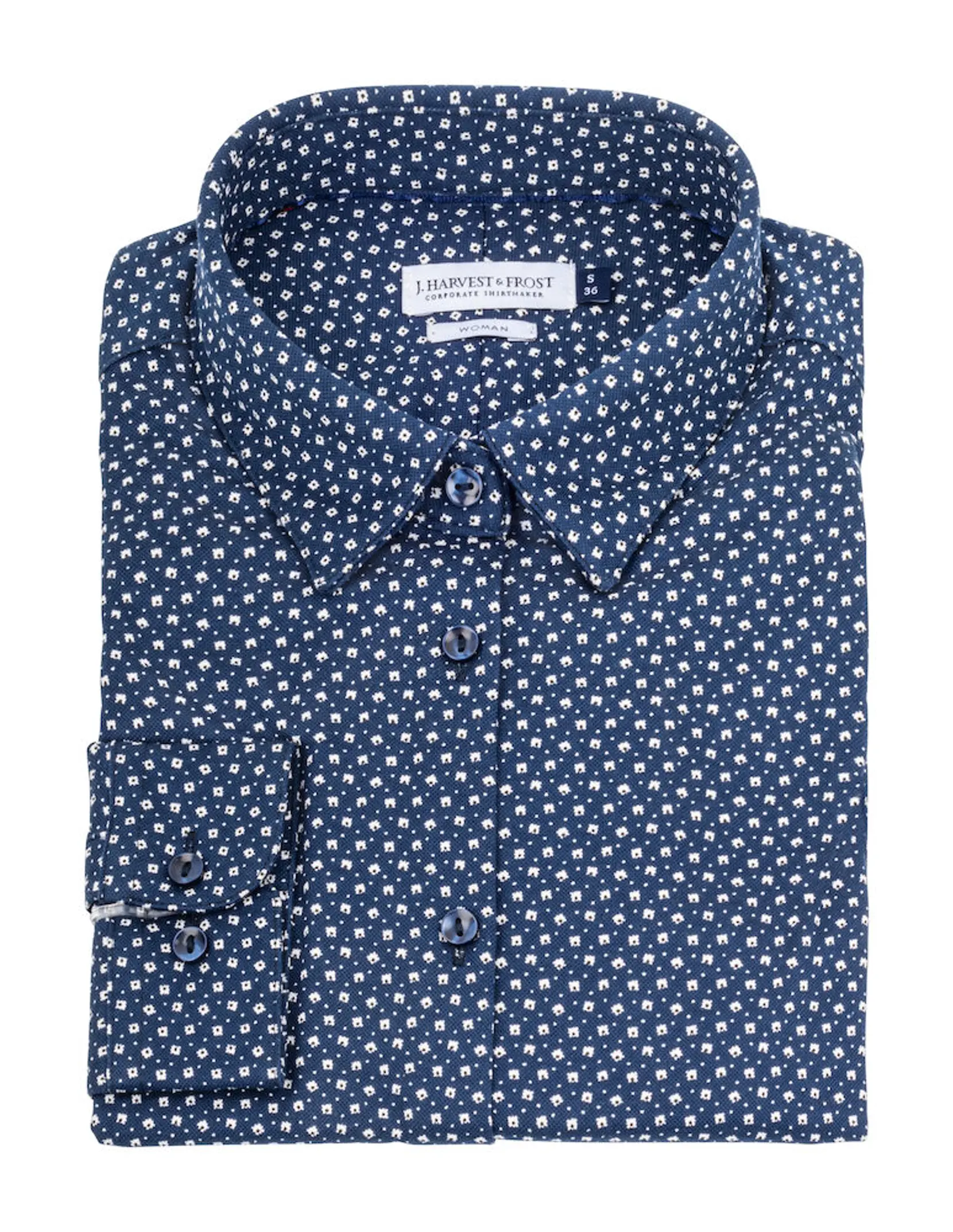 Bild på Indigo Bow 131 Knitted Shirt W Bild på Indigo Bow 131 Knitted Shirt W