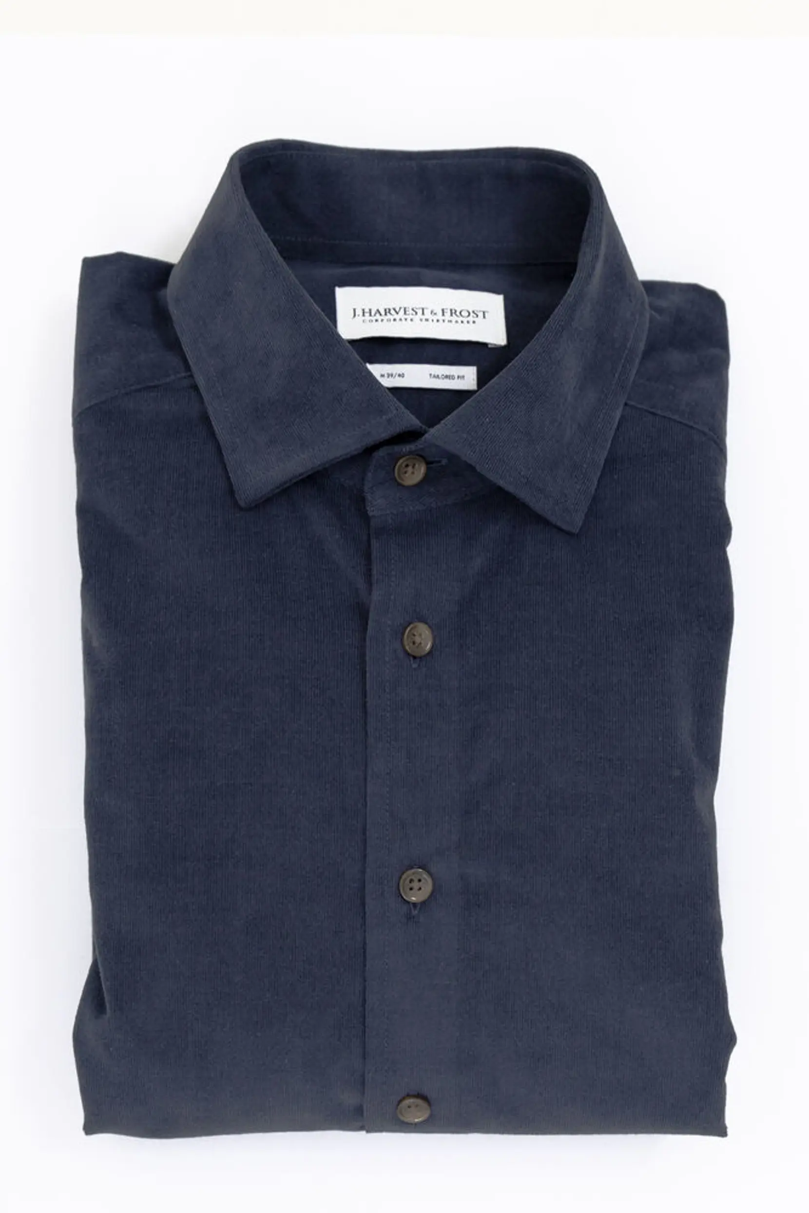 Bild på Indigo Bow 134 Cord Shirt Tailored Fit M Bild på Indigo Bow 134 Cord Shirt Tailored Fit M
