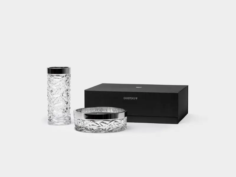 Carat bowl 216mm & Carat vase 240mm giftbox