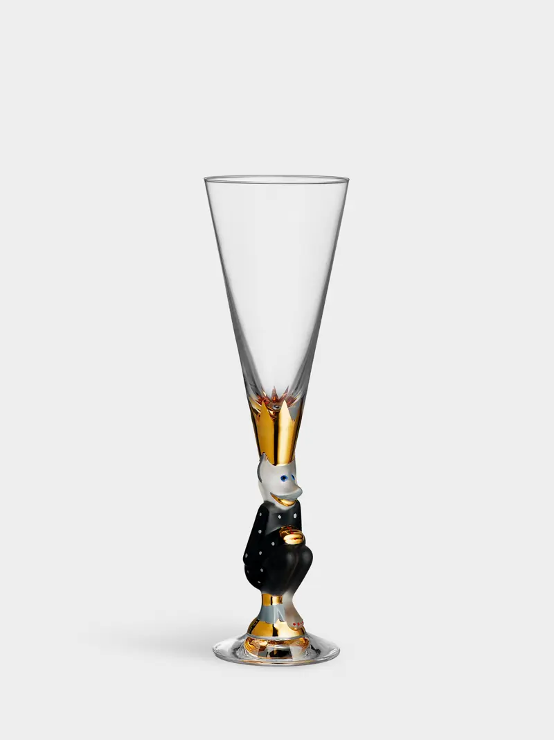 The sparkling devil champagneglas mörkgrå 19cl