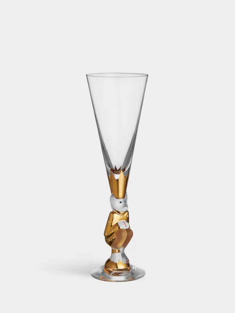 The sparkling devil champagneglas guld 19cl