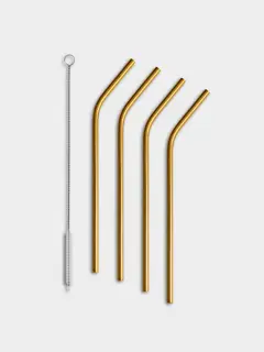 Bild på Peak sugrör 210mm 4-pack inkl. rengöringsborste