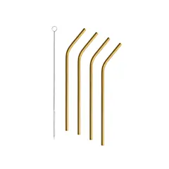 Bild på Peak sugrör 210mm 4-pack inkl. rengöringsborste