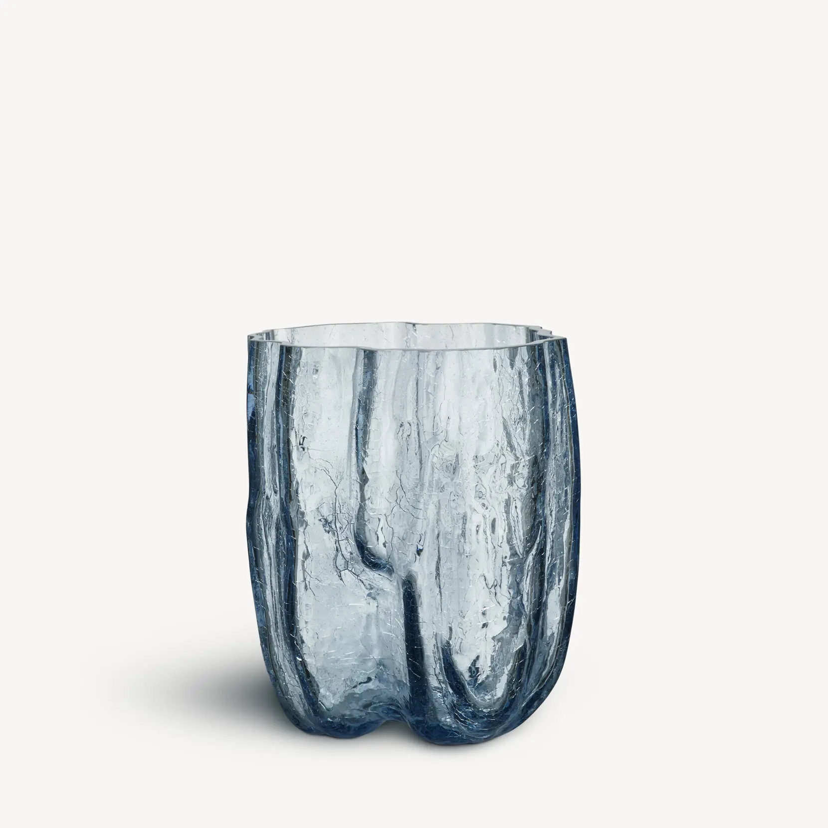Bild på Crackle vas cirkulärt glas 270mm