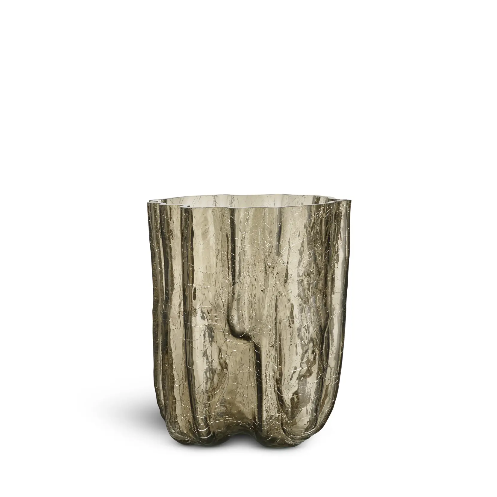 Bild på Crackle vase taupe 270mm Bild på Crackle vase taupe 270mm