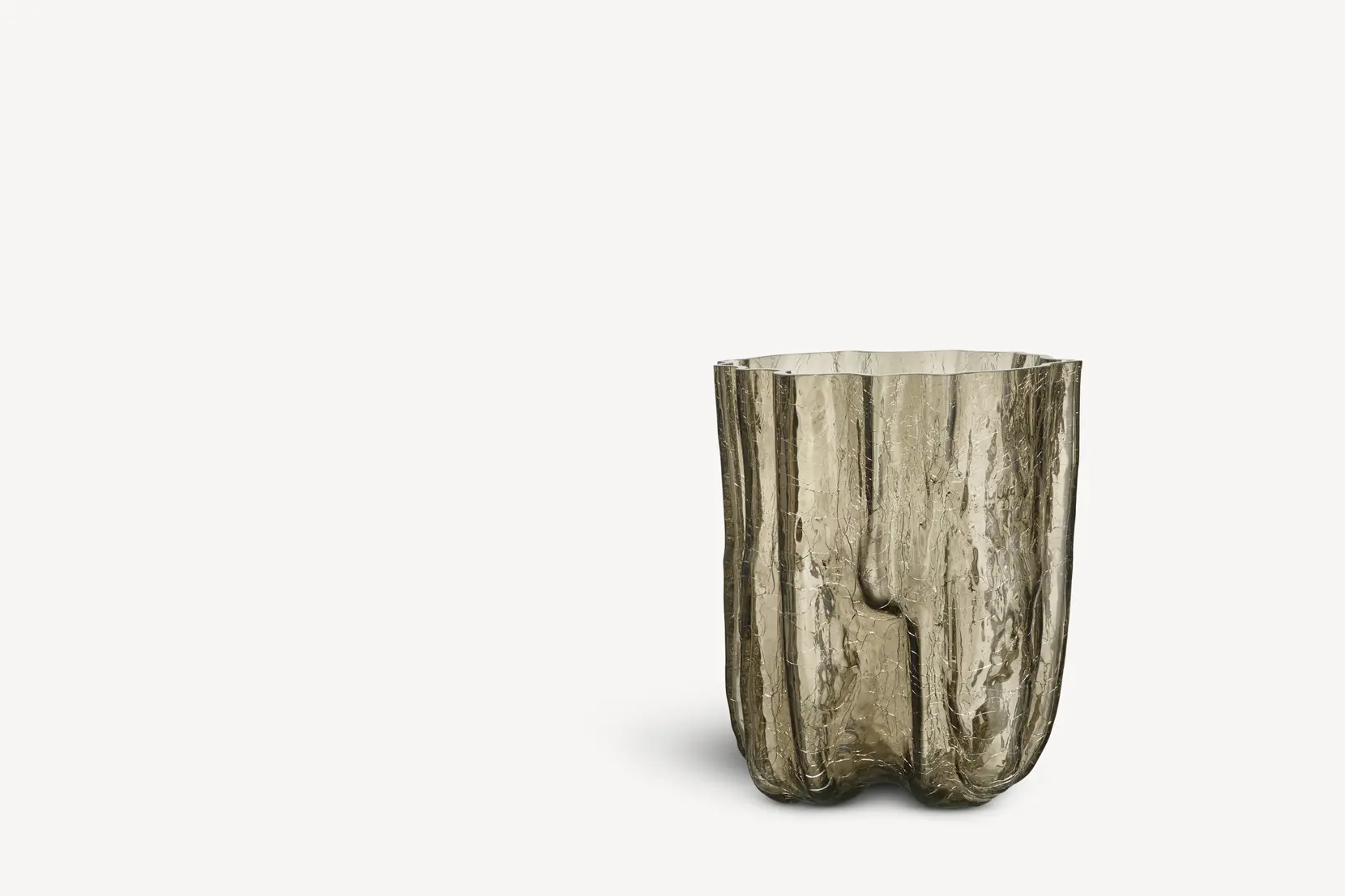 Bild på Crackle vase taupe 270mm Bild på Crackle vase taupe 270mm