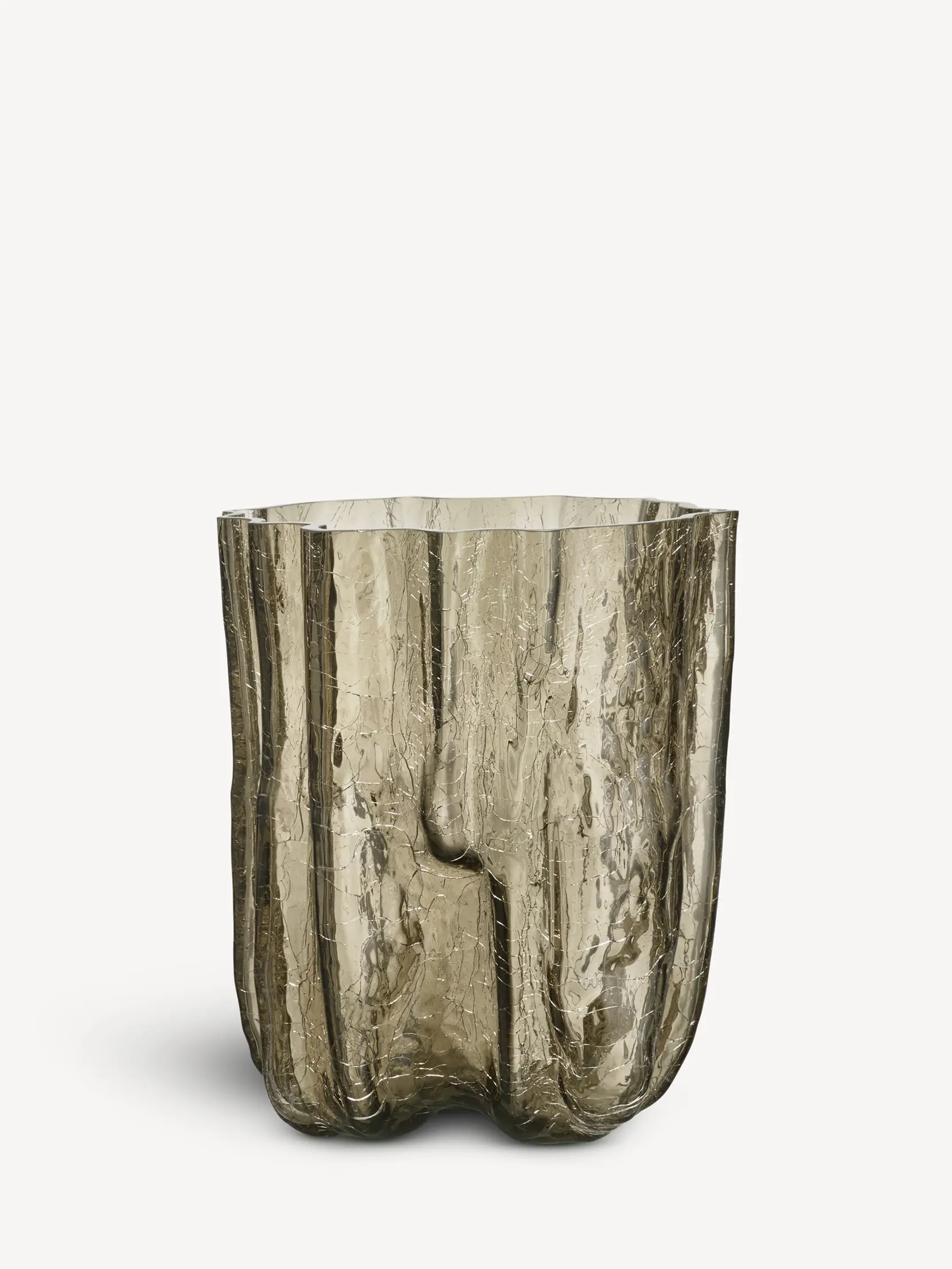 Bild på Crackle vase taupe 270mm Bild på Crackle vase taupe 270mm