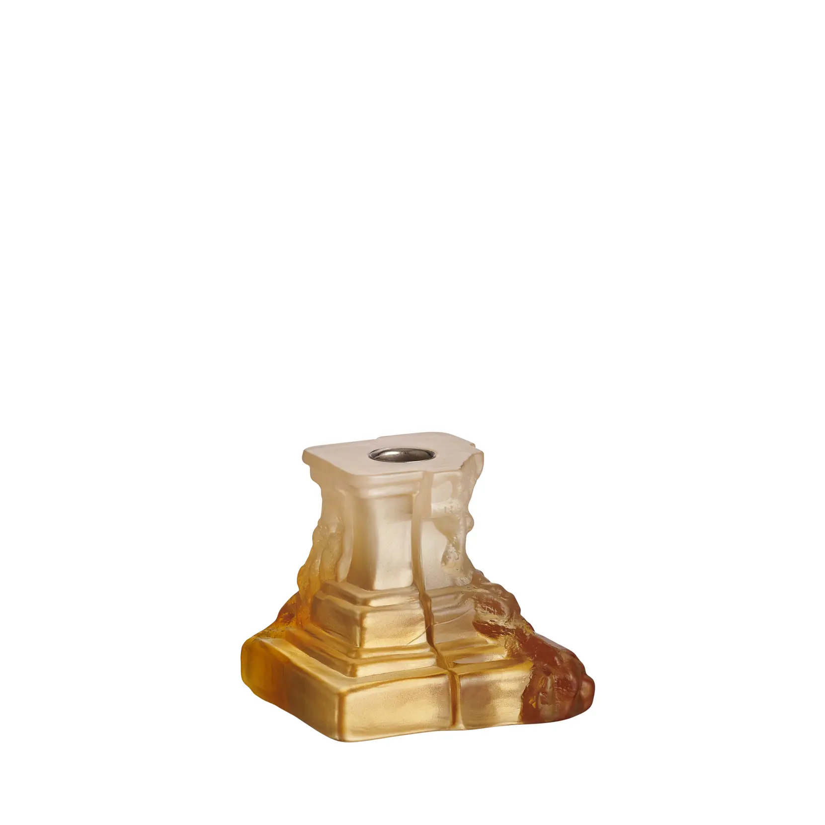 Bild på Rocky Baroque ljusstake bärnstensfärgat dis 95mm Bild på Rocky Baroque ljusstake bärnstensfärgat dis 95mm