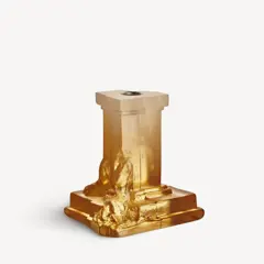 Bild på Rocky Baroque ljusstake bärnstensfärgat dis 150mm