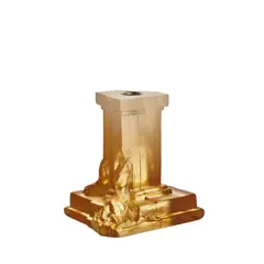 Bild på Rocky Baroque ljusstake bärnstensfärgat dis 150mm