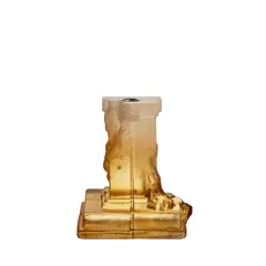 Bild på Rocky Baroque ljusstake bärnstensfärgat dis 150mm