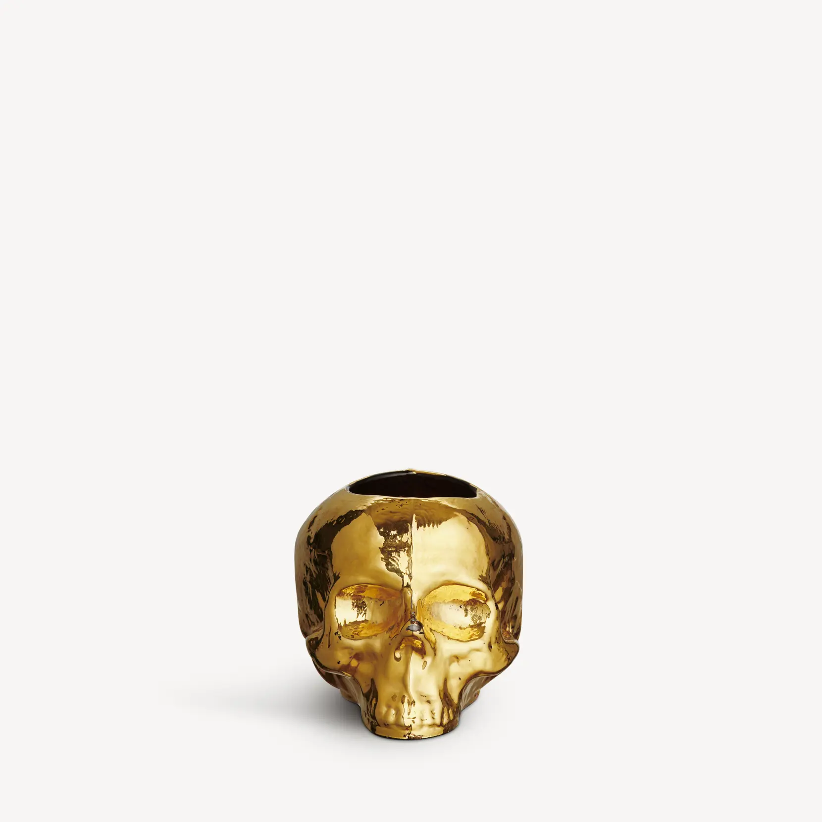 Bild på Still Life skull ljuslykta guld 85mm Bild på Still Life skull ljuslykta guld 85mm