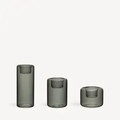 Bild på Happy ljuslykta antracit 68, 105, 150mm 3-pcs