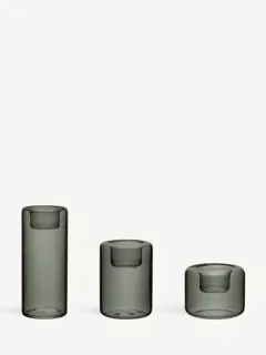 Bild på Happy ljuslykta antracit 68, 105, 150mm 3-pcs