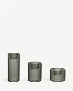 Bild på Happy ljuslykta antracit 68, 105, 150mm 3-pcs