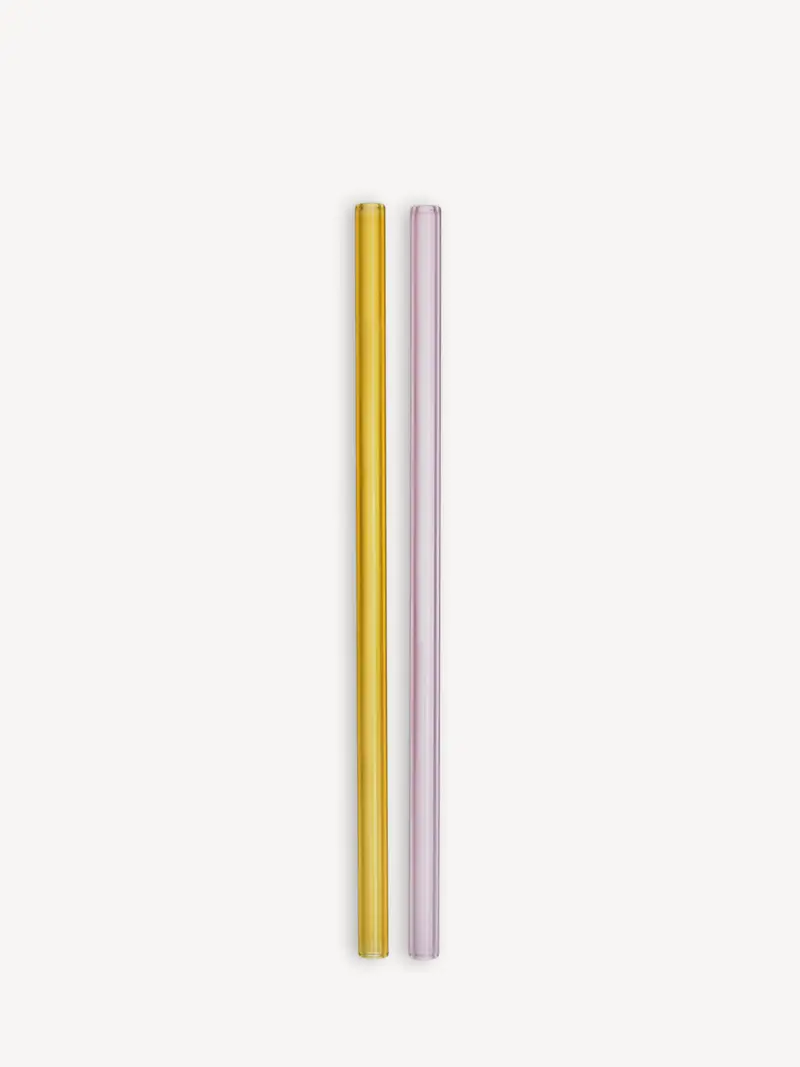 Sipsavor rosa/gul 200mm 2-pack