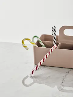 Bild på Polka käpp vit/svart 170mm 3-pack