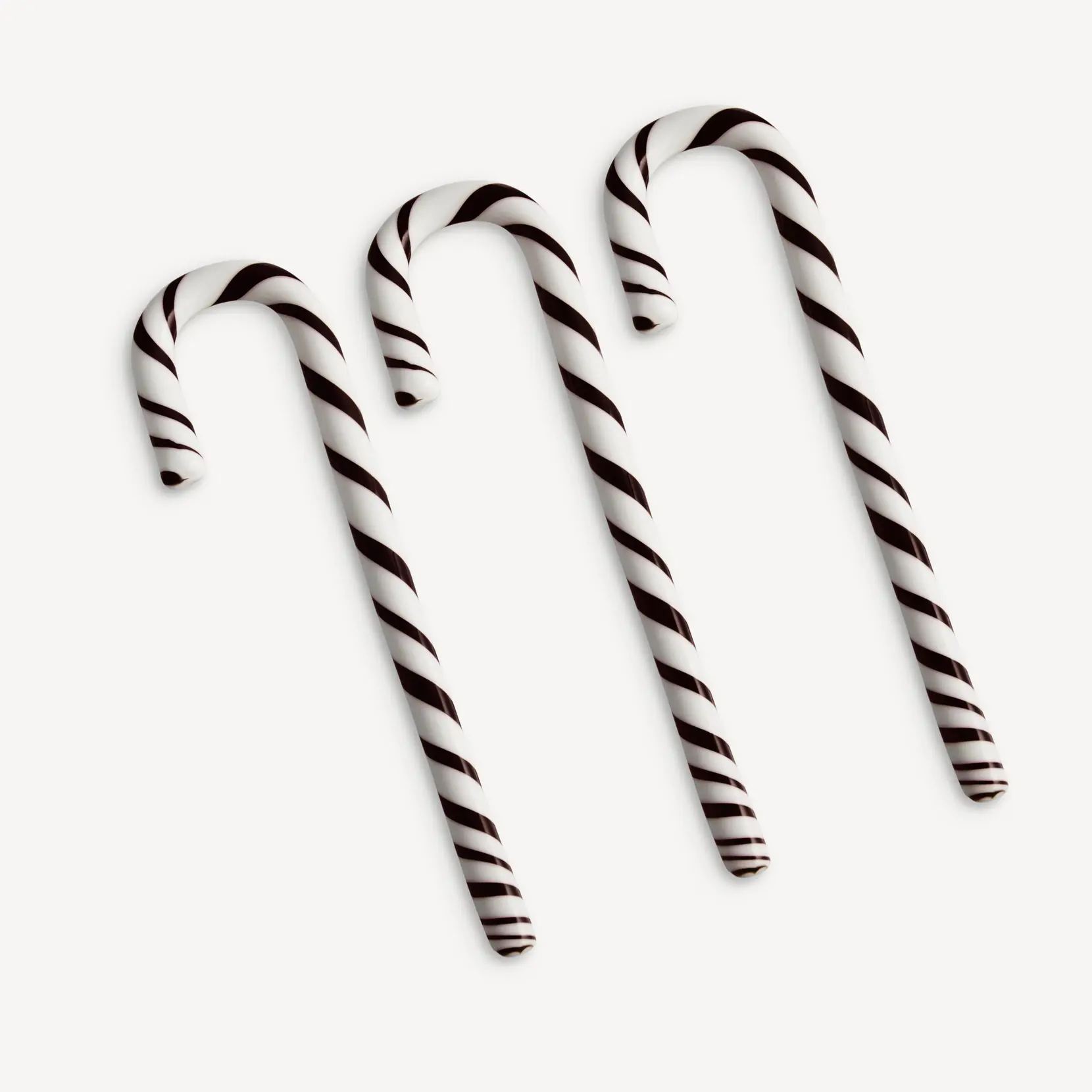Bild på Polka käpp vit/svart 170mm 3-pack Bild på Polka käpp vit/svart 170mm 3-pack