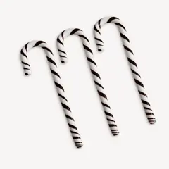 Bild på Polka käpp vit/svart 170mm 3-pack