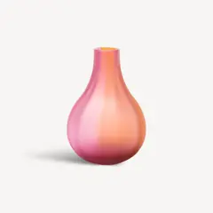 Bild på Iris vas rosa/bärnsten frostad, EL AC-23