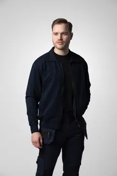 Bild på 2134 SWEATSHIRT ZIP 100% BOMULL