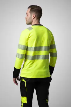 Bild på 6014 T-SHIRT LÅNGÄRMAD EN ISO 20471 KLASS 3/2