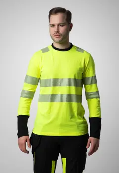Bild på 6014 T-SHIRT LÅNGÄRMAD EN ISO 20471 KLASS 3/2