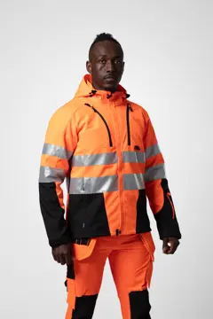 Bild på 6420 FODRAD SOFTSHELLJACKA EN ISO 20471 KLASS 3/2