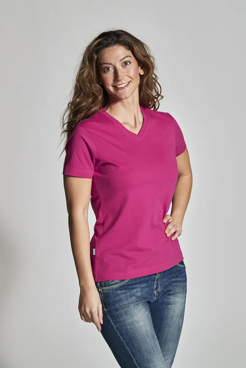 T-shirt V-neck Lady