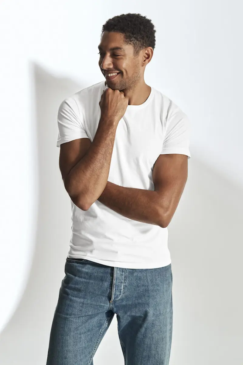 Stretch R-neck Man