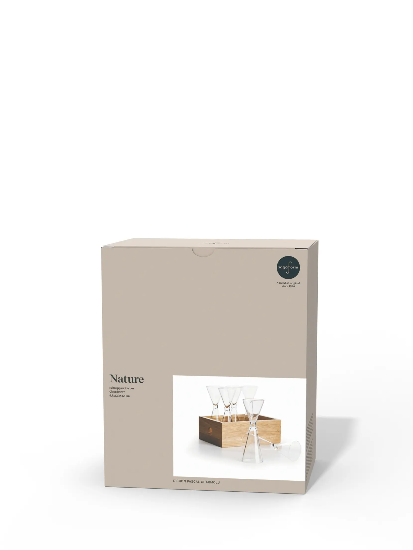 Bild på Nature snapsglas i bambubox, 6-pack Bild på Nature snapsglas i bambubox, 6-pack