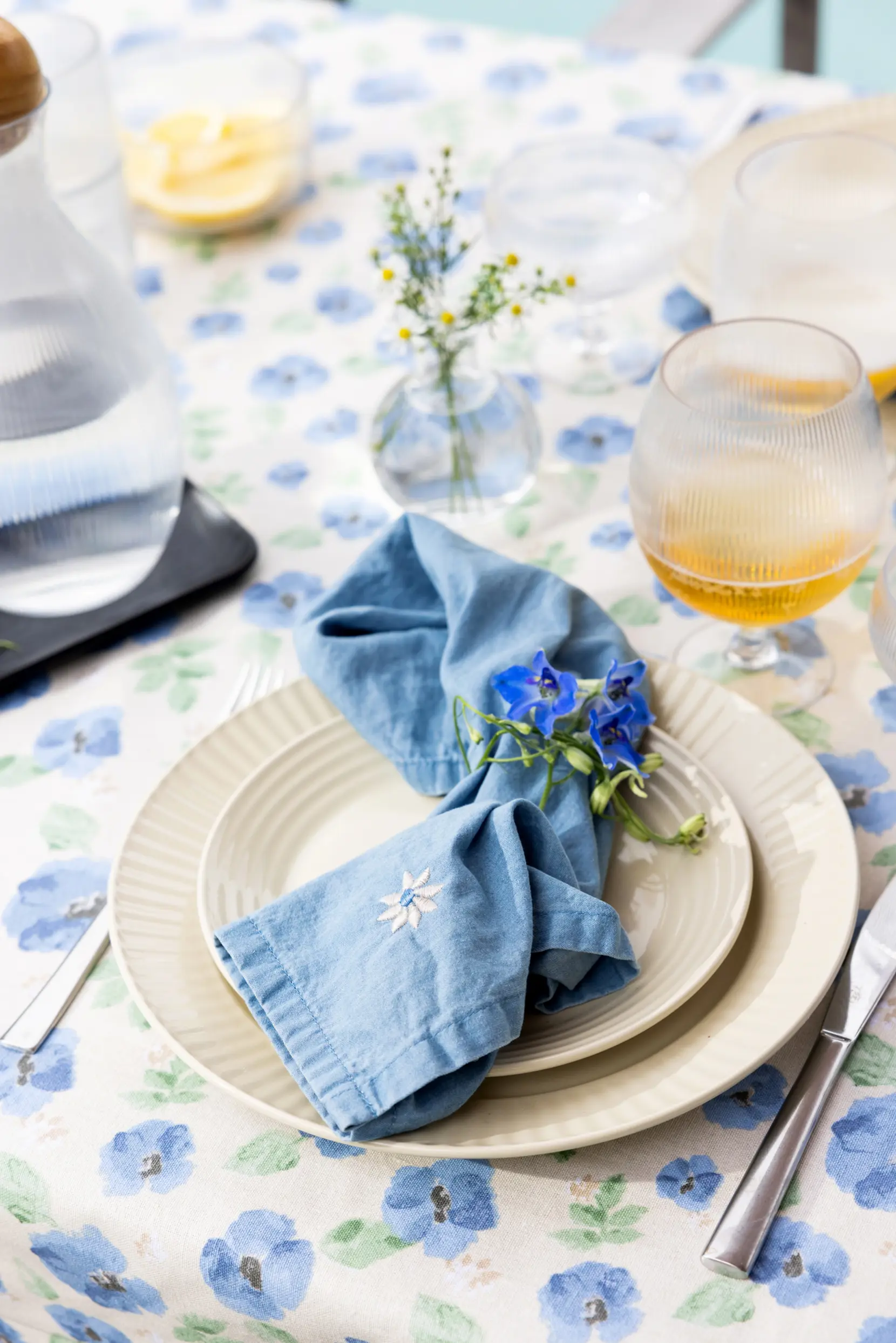 Bild på Eden denim servett, 2-pack Bild på Eden denim servett, 2-pack