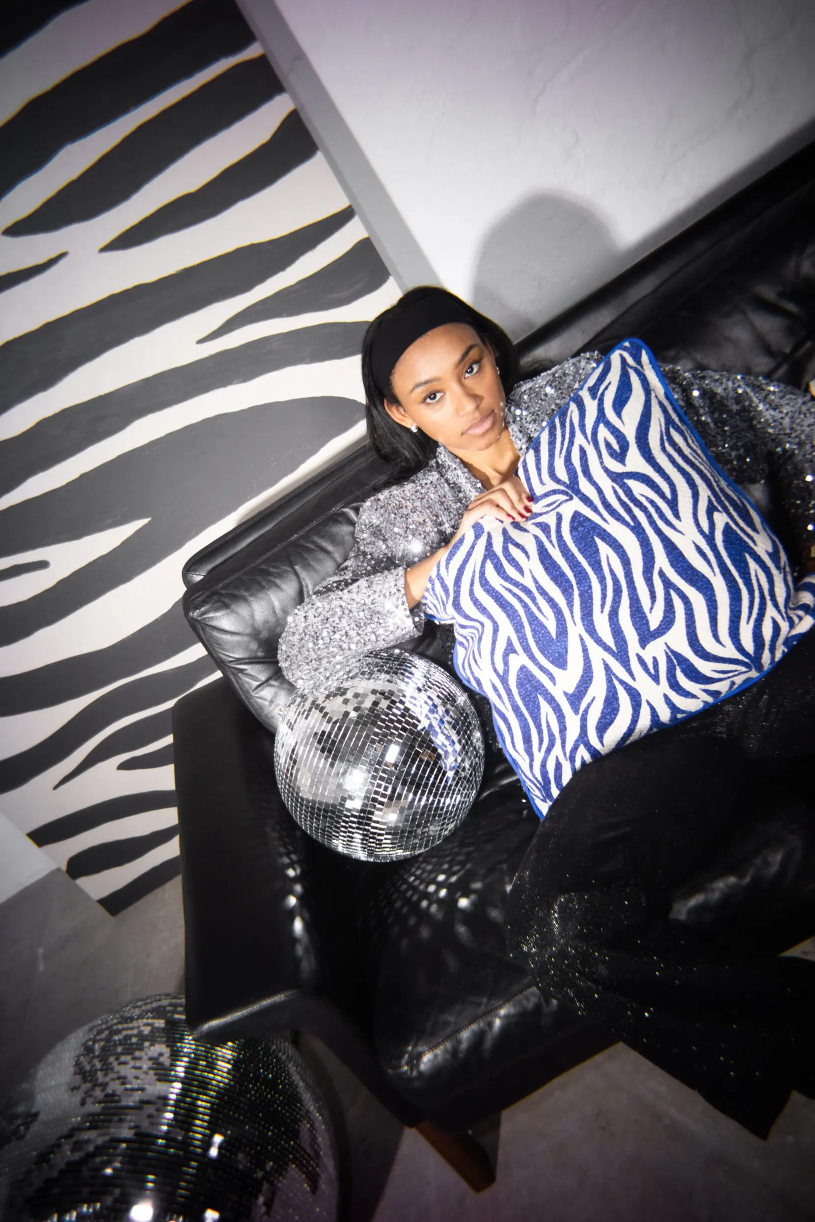 Bild på Kudde Anima zebra M Bild på Kudde Anima zebra M