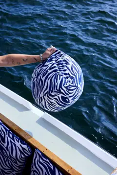 Bild på Kudde Anima zebra rund